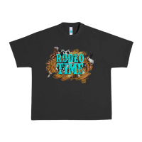 Pigment Black rodeo time  with leopard and cowhide Urban Heavy Tee - Artiststas