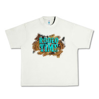Pistachio rodeo time  with leopard and cowhide Urban Heavy Tee - Artiststas