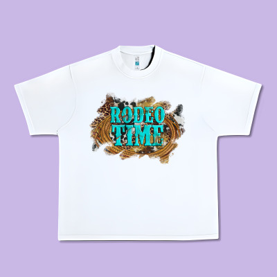 Rodeo Time  With Leopard And Cowhide Urban Heavy Tee Designed By Artiststas