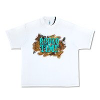 White rodeo time  with leopard and cowhide Urban Heavy Tee - Artiststas