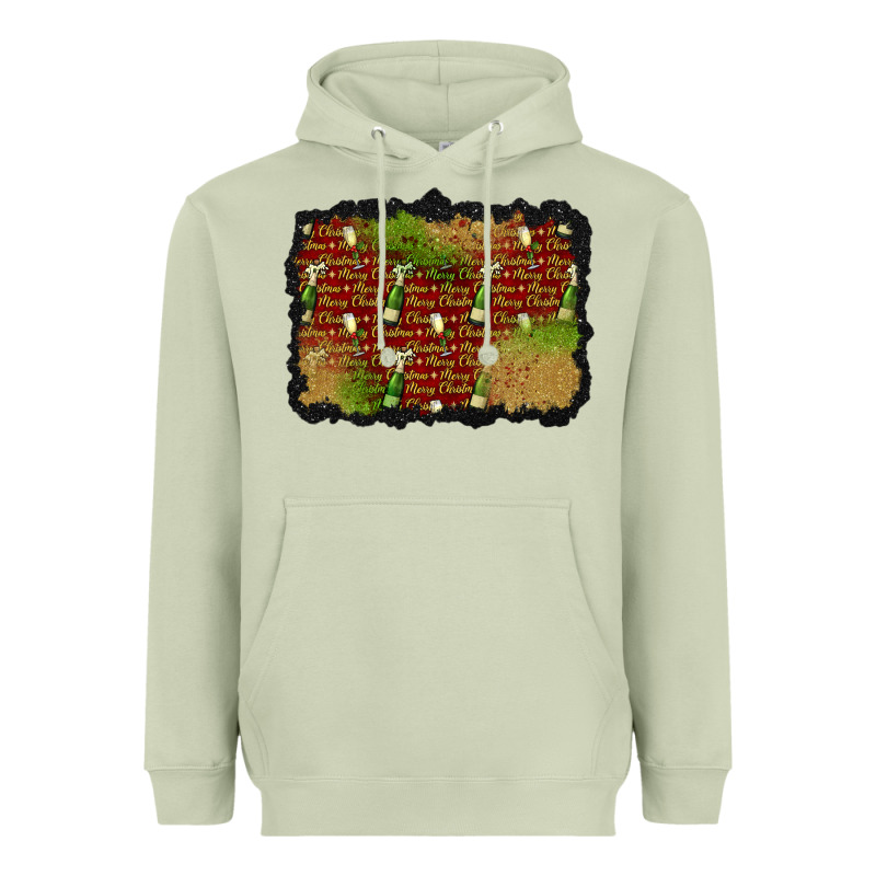 Christmas Champagne Background Heavyweight Hoodie by BundleAndBundleShop | Teevron