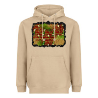 Mushroom christmas champagne background Heavyweight Hoodie - BundleAndBundleShop