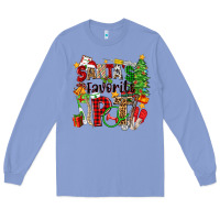 Colony Blue santa's favorite pt Long Sleeve Tee - Zillion Design Studio