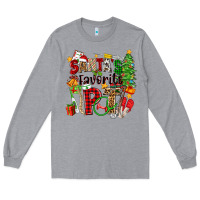 Heather Grey santa's favorite pt Long Sleeve Tee - Zillion Design Studio
