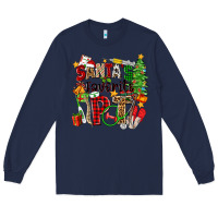Navy santa's favorite pt Long Sleeve Tee - Zillion Design Studio