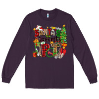 Plum santa's favorite pt Long Sleeve Tee - Zillion Design Studio
