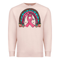 Pale Pink ribbon rainbow Premium Sweatshirt - JahusDesignShop