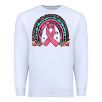 White ribbon rainbow Premium Sweatshirt - JahusDesignShop