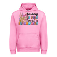 Fuchsia Pink kindness is free sprinkle it everywhere Urban Hoodie - MaliasSmallBusiness