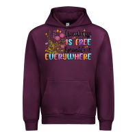 Mauve Wine kindness is free sprinkle it everywhere Urban Hoodie - MaliasSmallBusiness