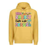 Antique Gold silly rabbit easter is for jesus Premium Hoodie - MaliasSmallBusiness