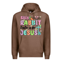 Chestnut silly rabbit easter is for jesus Premium Hoodie - MaliasSmallBusiness