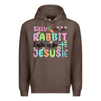 Coffee silly rabbit easter is for jesus Premium Hoodie - MaliasSmallBusiness
