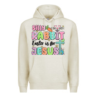 Oatmeal Heather silly rabbit easter is for jesus Premium Hoodie - MaliasSmallBusiness