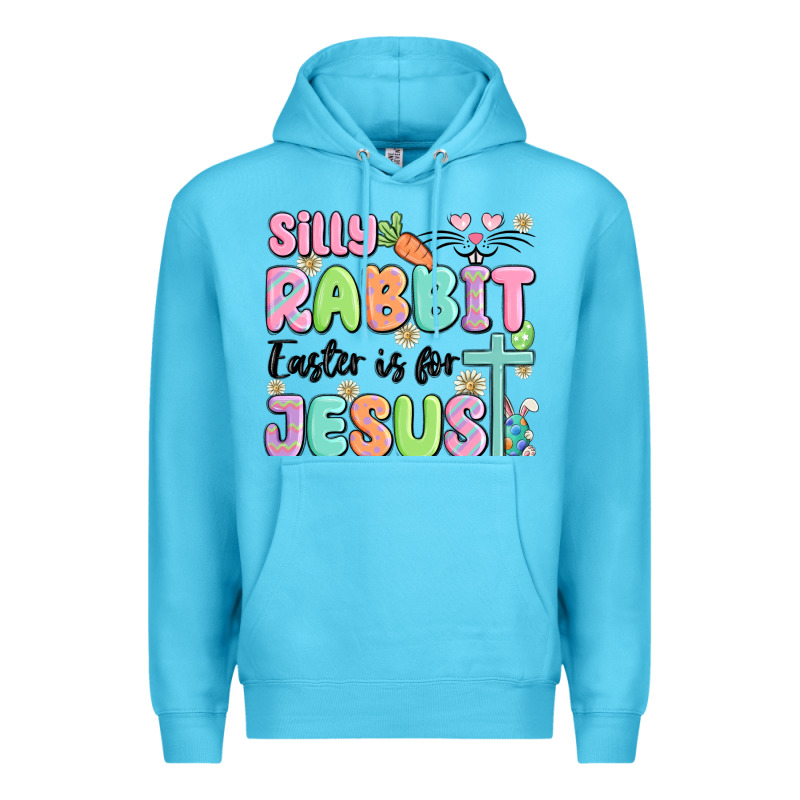 Silly Rabbit Easter Is For Jesus Premium Hoodie by MaliasSmallBusiness | Teevron