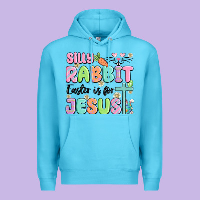 Silly Rabbit Easter Is For Jesus Premium Hoodie Designed By Maliassmallbusiness