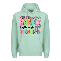 Seafoam silly rabbit easter is for jesus Premium Hoodie - MaliasSmallBusiness