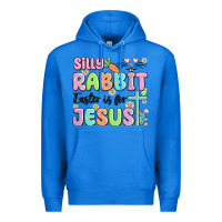 True Royal silly rabbit easter is for jesus Premium Hoodie - MaliasSmallBusiness