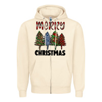 Sandshell merry christmas trees Zipper Hoodie - RanaPortraitStore