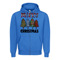 True Royal merry christmas trees Zipper Hoodie - RanaPortraitStore
