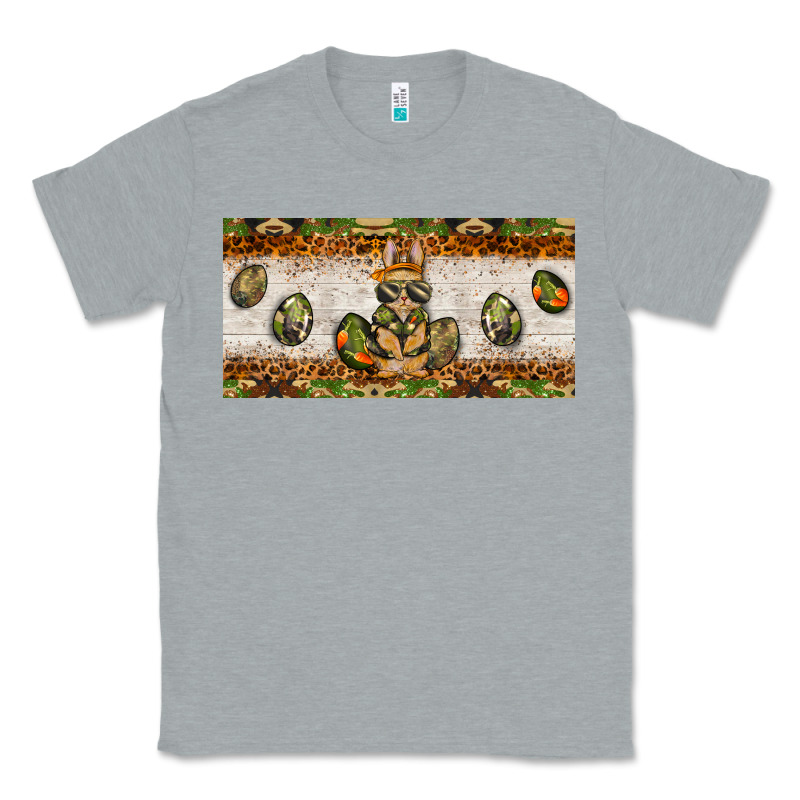 Easter Camouflage Egg Hunter Bunny License Plate Template Classic Tee by BarkalooDesign | Teevron