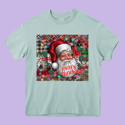 Merry Christmas Heavy Core Tee Designed By Cowhidedigitalart
