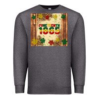 Charcoal Heather juneteenth 1865 Premium Sweatshirt - Artiststas