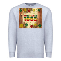 Heather Grey juneteenth 1865 Premium Sweatshirt - Artiststas