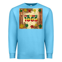 Ocean Blue juneteenth 1865 Premium Sweatshirt - Artiststas