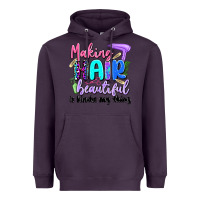 Plum making hair beautiful is kinda my thing Heavyweight Hoodie - Artiststas