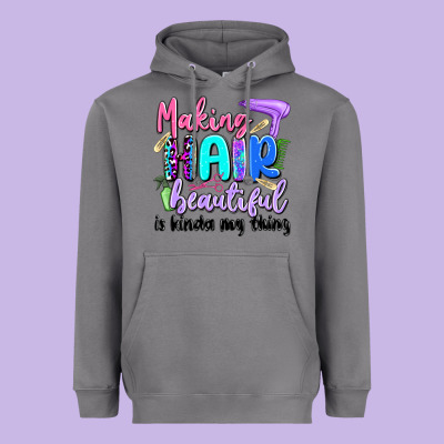 Making Hair Beautiful Is Kinda My Thing Heavyweight Hoodie Designed By Artiststas
