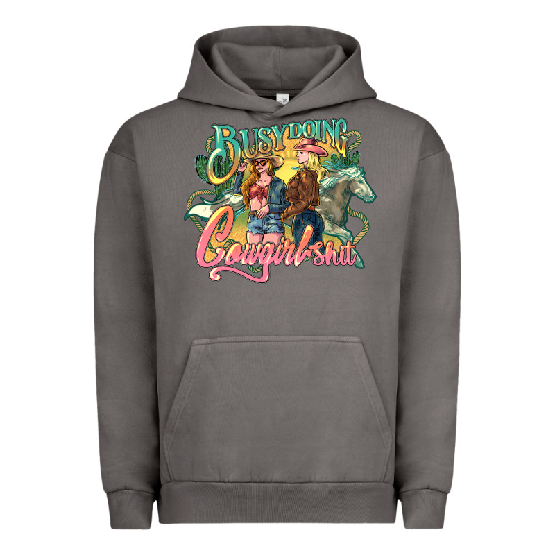Busy Doing Cowgirl Urban Hoodie by NancyCooperArtShop | Teevron