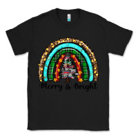 Black merry and bright rainbow christmas Classic Tee - RanaPortraitStore