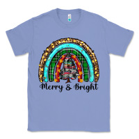Colony Blue merry and bright rainbow christmas Classic Tee - RanaPortraitStore