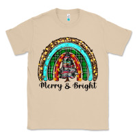Mushroom merry and bright rainbow christmas Classic Tee - RanaPortraitStore