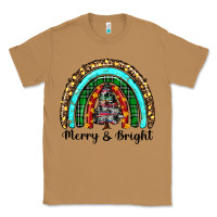 Toasted Coconut merry and bright rainbow christmas Classic Tee - RanaPortraitStore