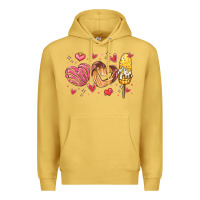 Antique Gold valentines day mexican food Premium Hoodie - MaliasSmallBusiness