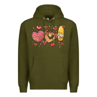 Army Green valentines day mexican food Premium Hoodie - MaliasSmallBusiness