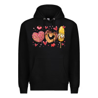 Black valentines day mexican food Premium Hoodie - MaliasSmallBusiness