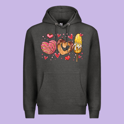 Valentines Day Mexican Food Premium Hoodie Designed By Maliassmallbusiness