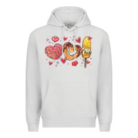 Dove Grey valentines day mexican food Premium Hoodie - MaliasSmallBusiness