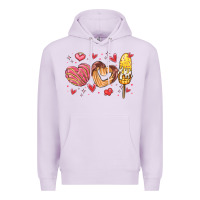 Lilac valentines day mexican food Premium Hoodie - MaliasSmallBusiness