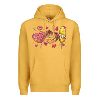 Mustard valentines day mexican food Premium Hoodie - MaliasSmallBusiness