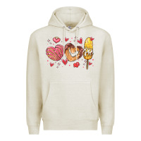Oatmeal Heather valentines day mexican food Premium Hoodie - MaliasSmallBusiness