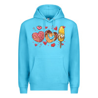 Ocean Blue valentines day mexican food Premium Hoodie - MaliasSmallBusiness