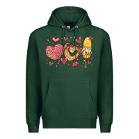 Sports Green valentines day mexican food Premium Hoodie - MaliasSmallBusiness