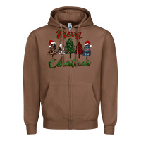 Chestnut merry christmas trees Zipper Hoodie - RanaPortraitStore