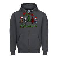 Smoke merry christmas trees Zipper Hoodie - RanaPortraitStore