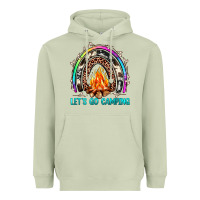 Matcha let's go camping rainbow Heavyweight Hoodie - JahusDesignShop
