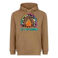 Toasted Coconut let's go camping rainbow Heavyweight Hoodie - JahusDesignShop